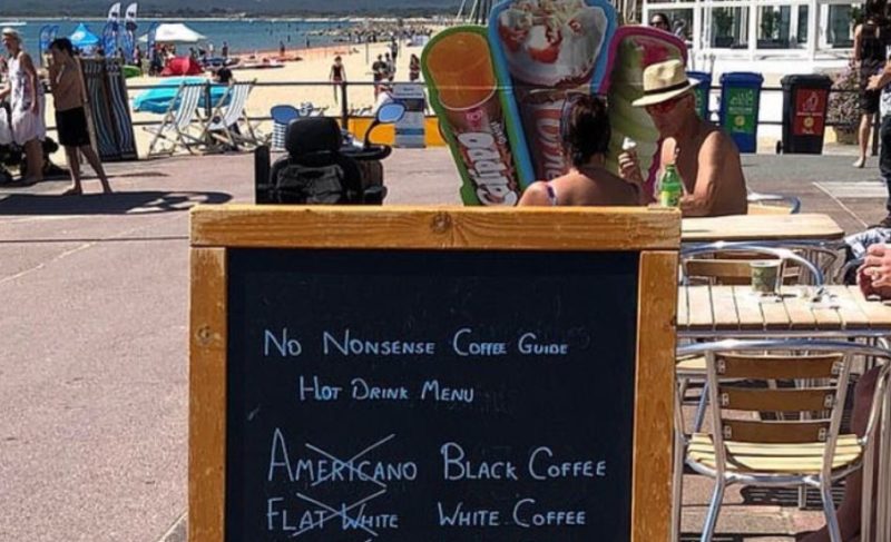 This café’s ‘no nonsense’ coffee advertisement has caused an outrage