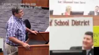 Bloke challenges old high school tormentor who ended up as a school superintendent