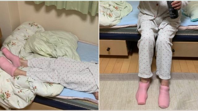 Innocent nan puts on ‘thermal socks’ – not realising they’re for something else