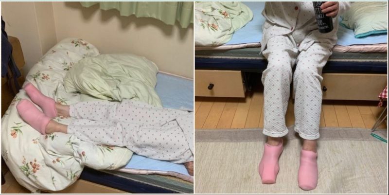 Innocent nan puts on ‘thermal socks’ – not realising they’re for something else