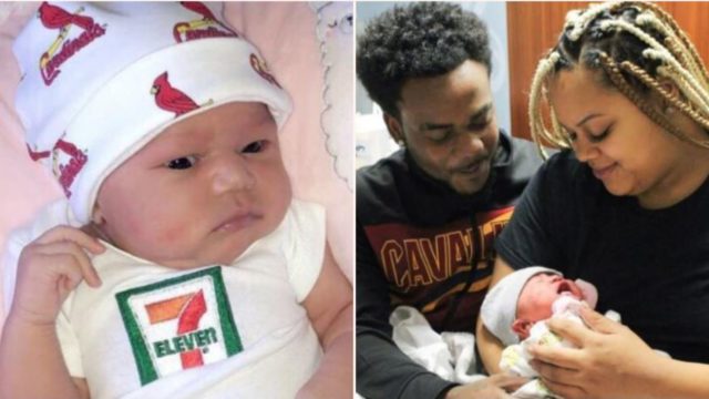 Baby born at 7:11 on 7/11 just scored college fund from 7-Eleven