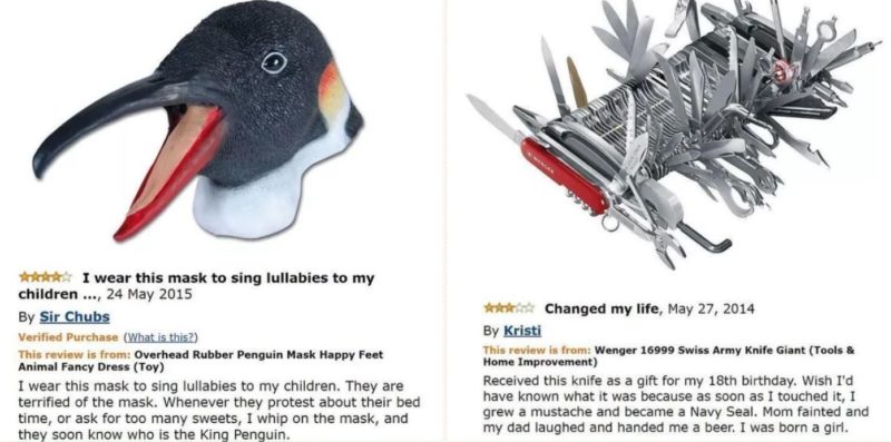 Some of the most hilarious Amazon Reviews ever written