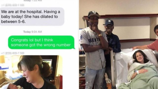 Family accidentally text baby news to strangers, stunned by result