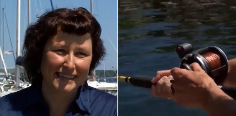 Sheila catches fish with two mouths!