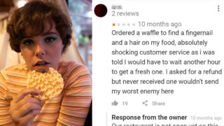 Check out these bloody satisfying restaurant comebacks to bad reviews