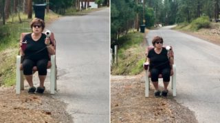 Grandma slows down speeding drivers with her hairdryer ‘speed gun’