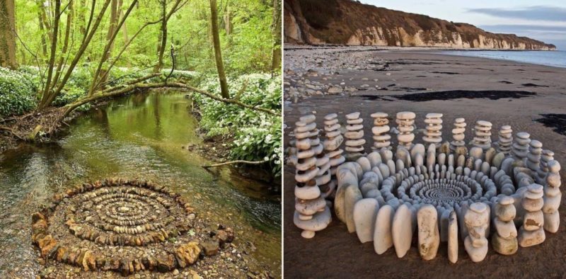 This bloke travels the wilderness and creates mandala art for randoms to stumble on