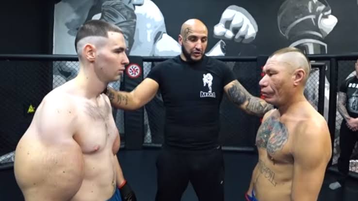 Russian Synthol kid known as Popeye made his MMA debut and it didn't go well