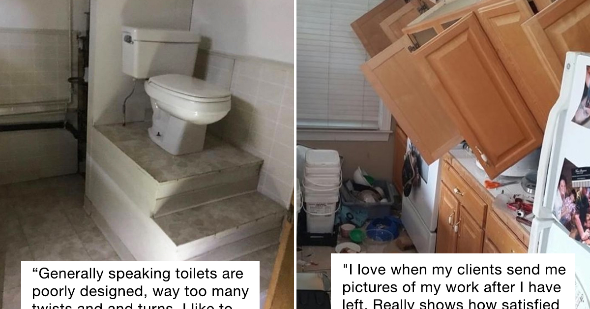 The captions for these bodgy construction jobs are pure bloody gold
