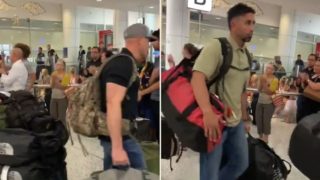 US Fire-fighters given a hero’s welcome on arrival to battle bushfires