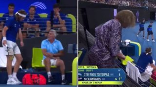 Mum gives tennis star a f*#@en spray for temper tantrum on the court