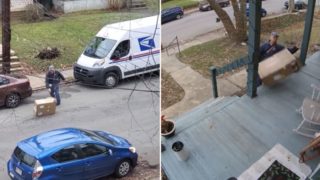 Courier driver has made themselves internet famous with shocking delivery