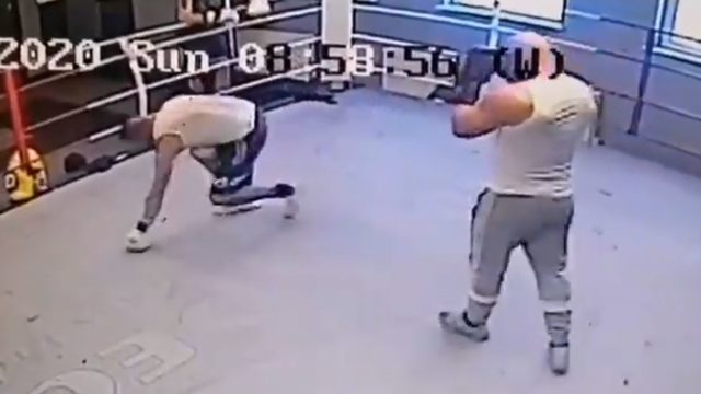 Former Champion boxer takes just 30 seconds to teach ‘mouthy’ student a lesson
