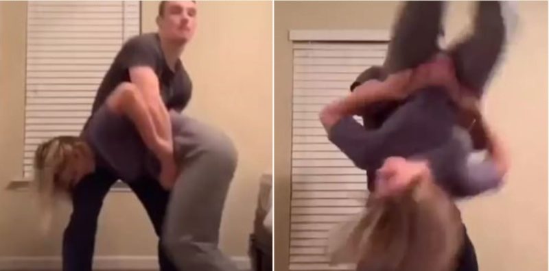 Sheila farts in her boyfriend’s face while attempting TikTok challenge!