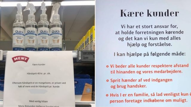 Danish supermarket comes up with a brilliant pricing loophole to stop hand sanitiser hoarding