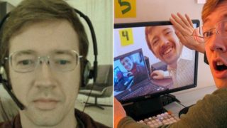 Bloke working from home fools his coworkers into thinking he lives in a luxury apartment!