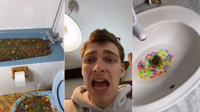 YouTuber blocks neighbourhood drain system after emptying bath full of orbeez