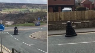 Dalek spotted cruising around UK streets ordering humans to self-isolate
