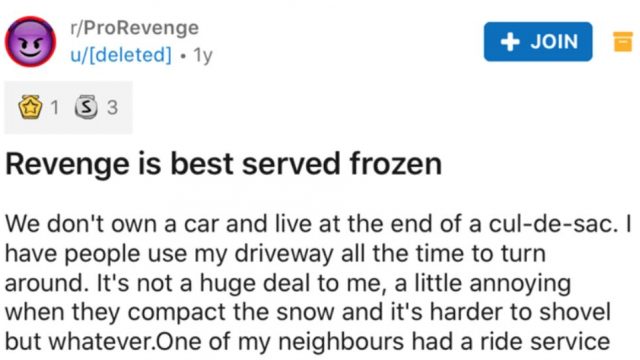 Canadian bloke gets bloody brilliant revenge on driver with frozen trash can