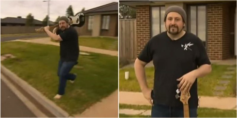 Legend fights off robbers with bass guitar & the re-enactment is bloody gold