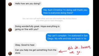 Bloke’s ‘Aunt’ tried to scam him on messenger, then this bloody epic troll took place