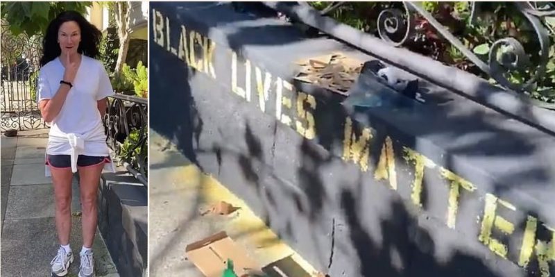 “Karen” calls cops on bloke for writing “Black Lives Matter” on his house