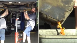Bloke fills his gas-tank up with spaghettios and takes car to mechanic