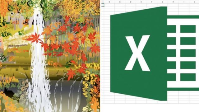 77-year-old Japanese artist creates landscape paintings with Excel
