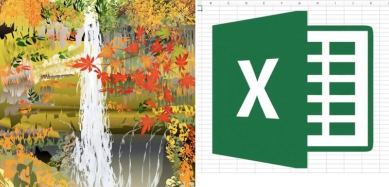 77-year-old Japanese artist creates landscape paintings with Excel