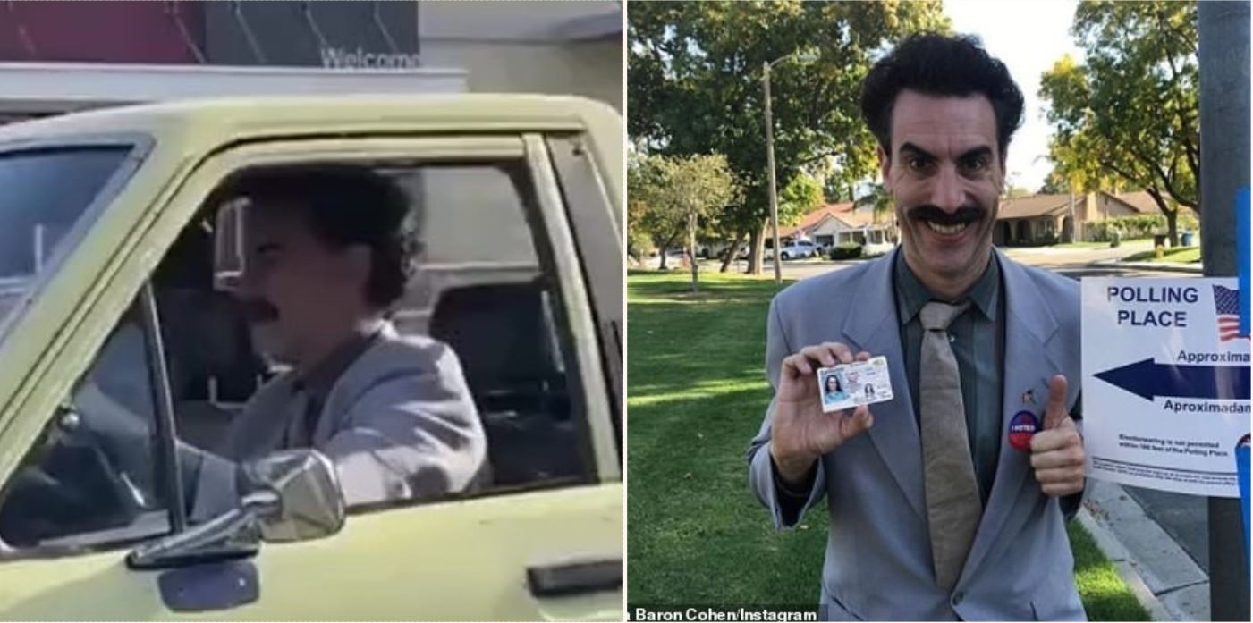 Potential evidence of a new Borat being filmed on streets of LA has emerged
