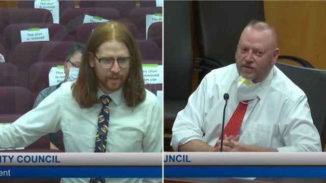 Blokes powerful speech about renaming ‘boneless chicken wings’ at council meeting