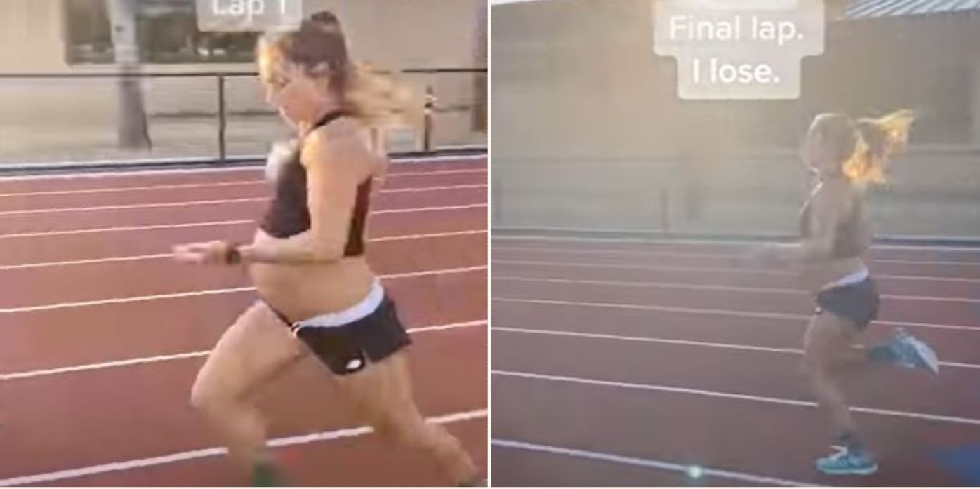 Sheila runs a f*@#en 5:25 mile while 9 months pregnant