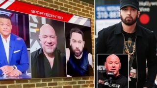 Eminem fires swipe at UFC Supremo Dana White on “SportsCenter”
