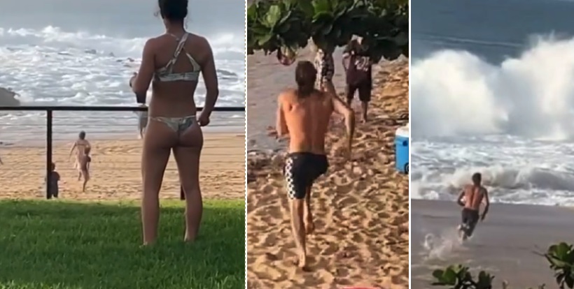 ‘Hold my beer’: Aussie surfer Mikey Wright has the world in awe after pulling off this rescue