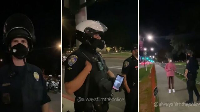 Footage shows Police playing “Beatles” to trigger Instagram copyright filter