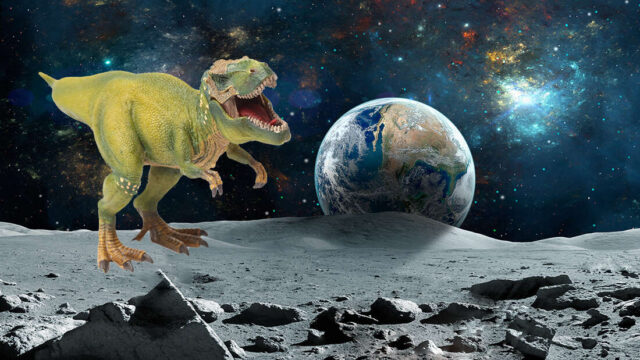 Scientists fair dinkum think there are dinosaurs remains on the moon