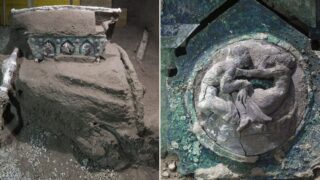 Archaeologists find preserved Roman Chariot from eruption that destroyed Pompeii