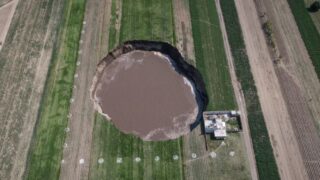 Big F#%K Off Mexican sinkhole forces family out of new house