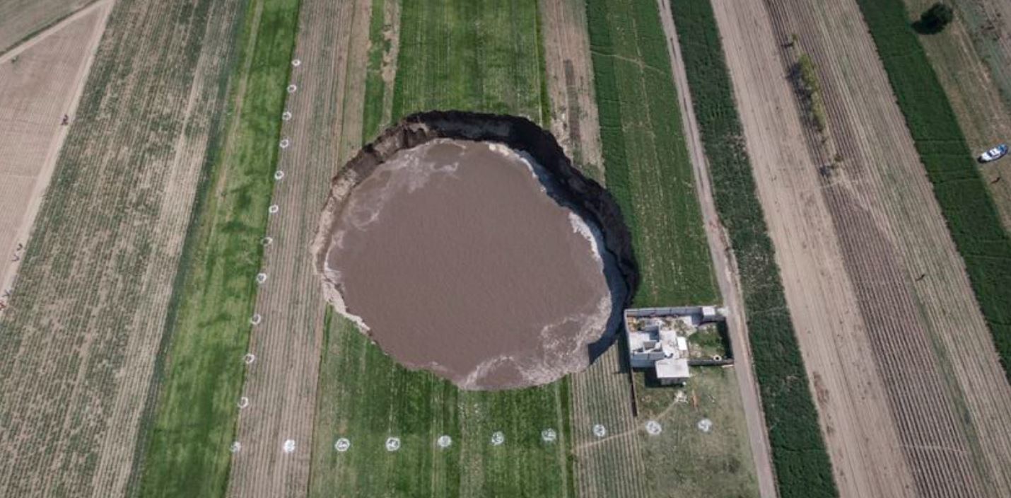 Big F#%K Off Mexican sinkhole forces family out of new house