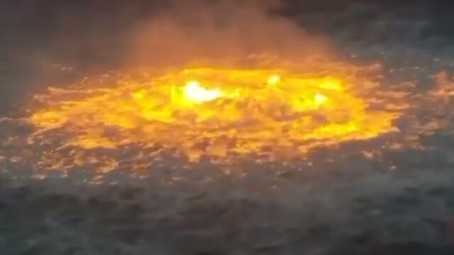 Massive “eye of fire” breaks out from pipeline leak in Gulf of Mexico
