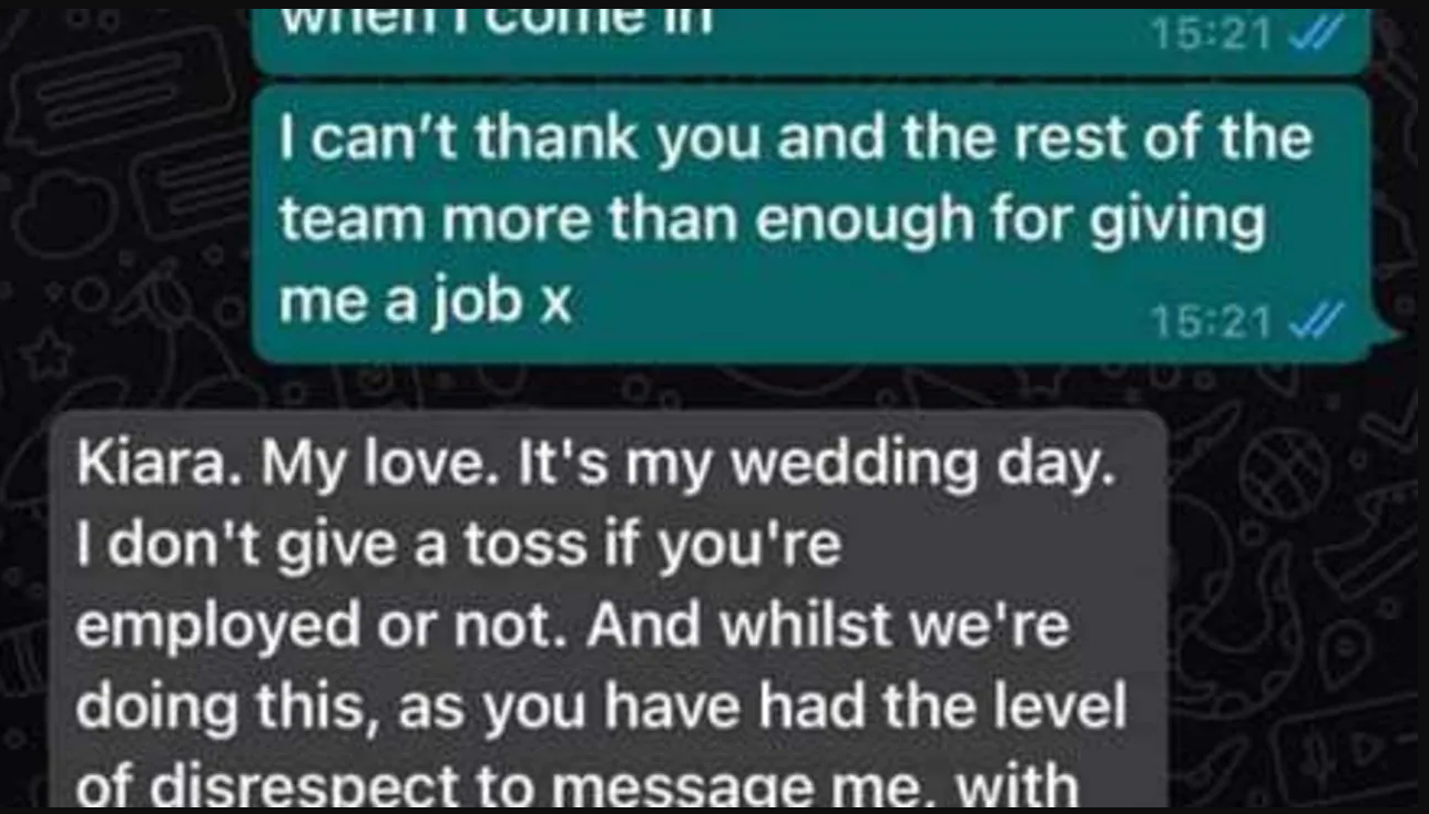 Pub boss rips bartender who quit on his wedding day to shreds!