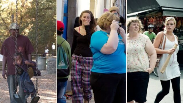 Woman photographs strangers to reveal how some look at overweight people