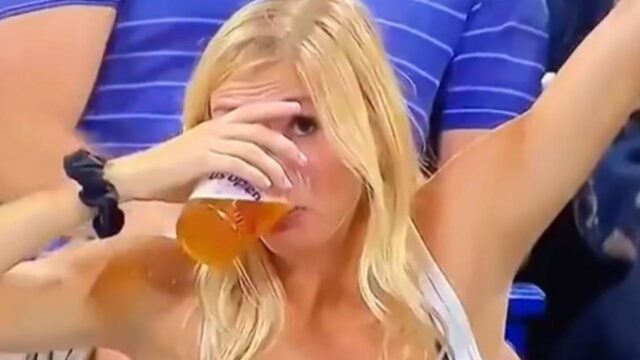 Sheila becomes the true hero of the US Open when she chugs two beers and goes viral!