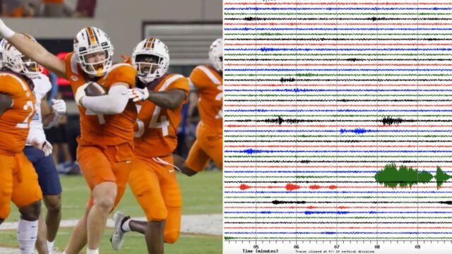 Football Fans cause Earthquake after return of their team and Metallica’s ENTER SANDMAN