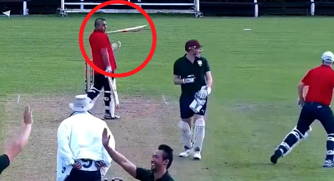 The most entertaining delivery in village cricket history was recently caught on film