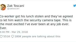 Bloke’s office lunch gets stolen at work, left stunned after viewing the security cameras