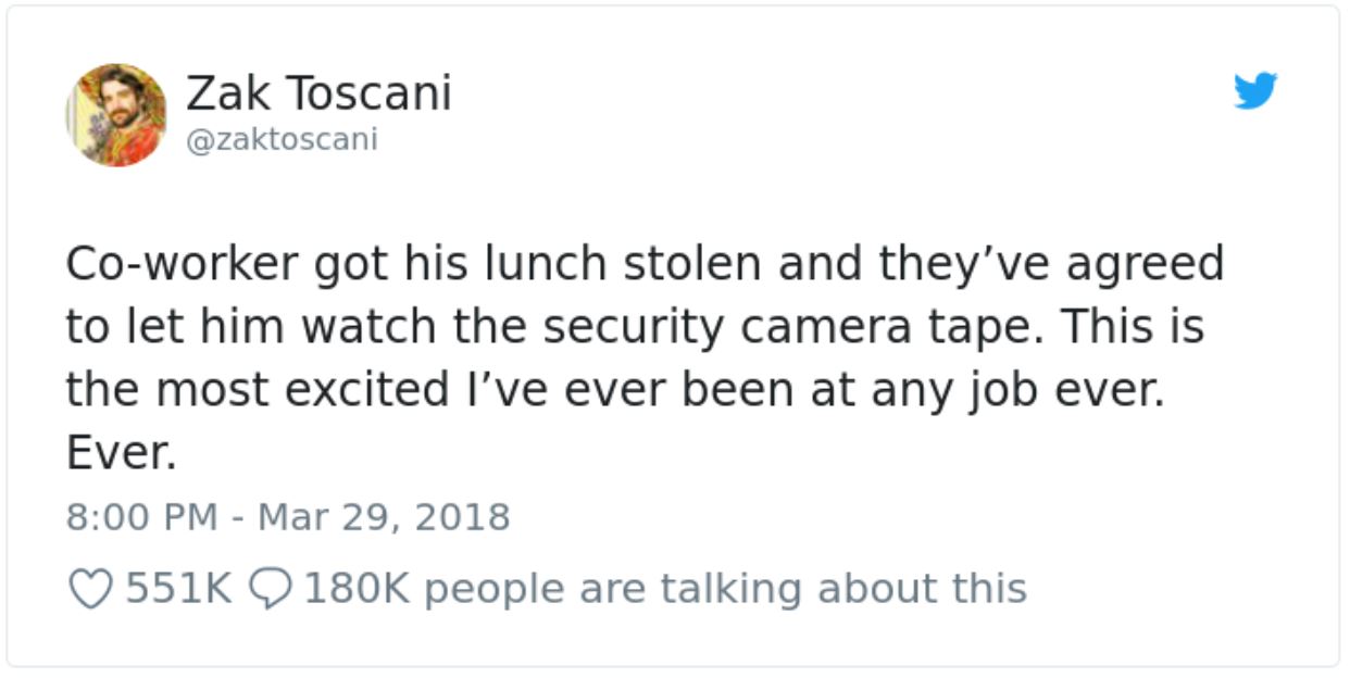 Bloke’s office lunch gets stolen at work, left stunned after viewing the security cameras