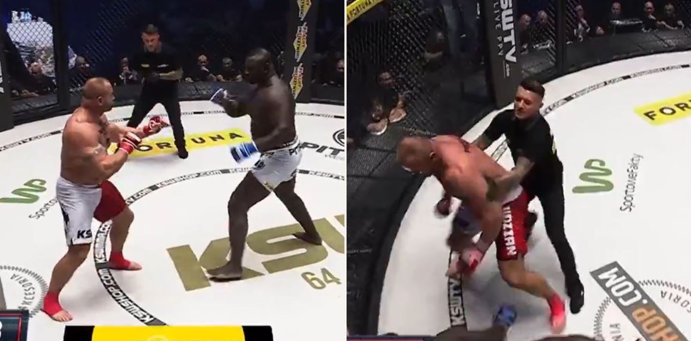 Five-time world’s strongest man destroys 23-Stone opponent in 18 seconds