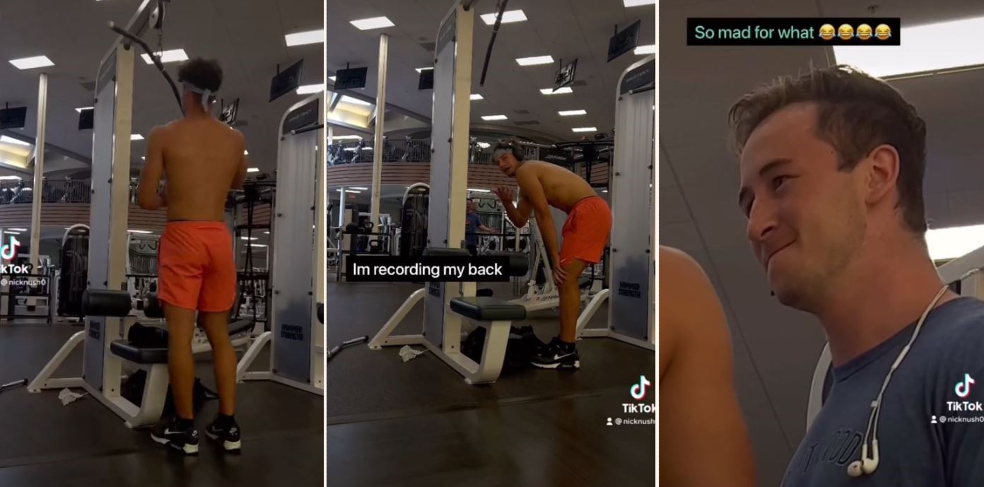 ‘Male Karen’ confronts TikToker working out shirtless
