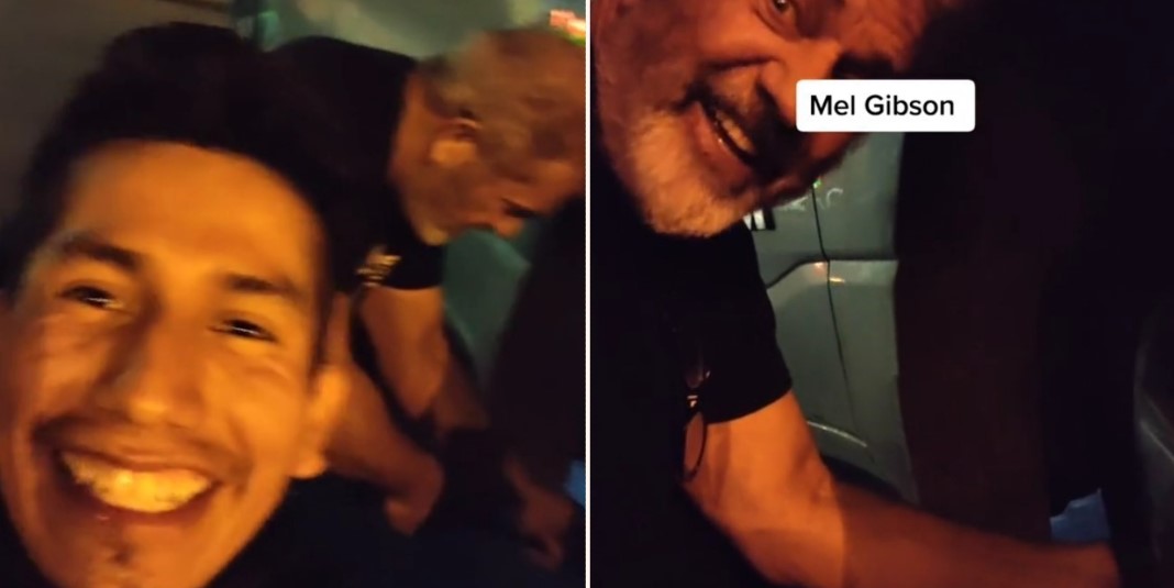 The moment Mel Gibson’s caught changing a tire is f**ken tense